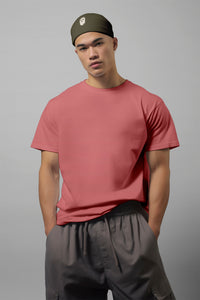 Plain Dusty Rose Unisex Oversize T-shirt