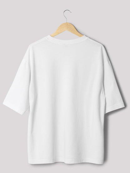 Chill champion white oversize T- shirts with text, unisex