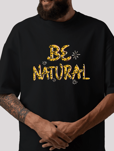 Be Natural  Men's oversized t-shirt