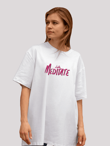 Let's Meditate elephant Oversized T-shirt