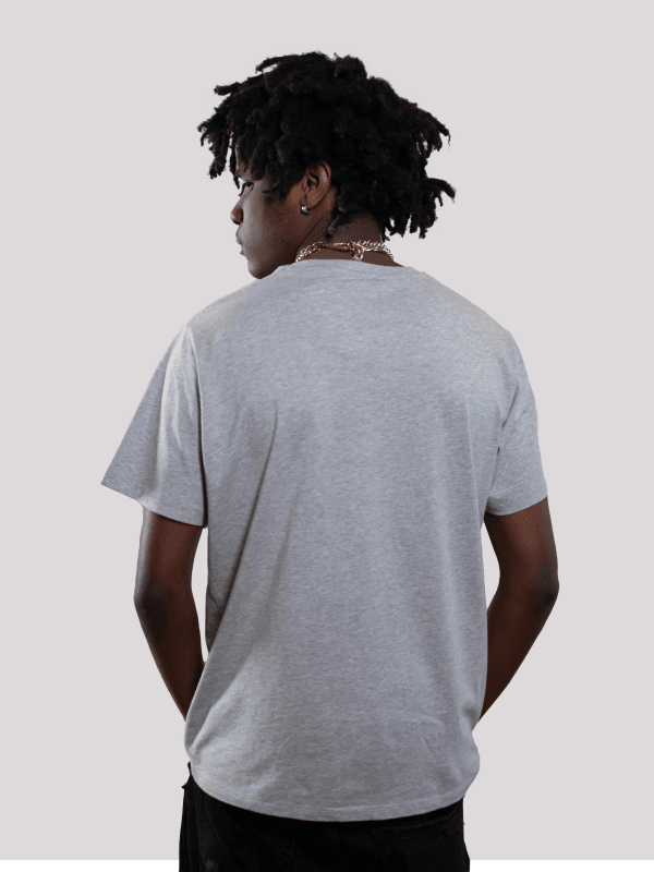 Plain Melange Grey Unisex T-shirt