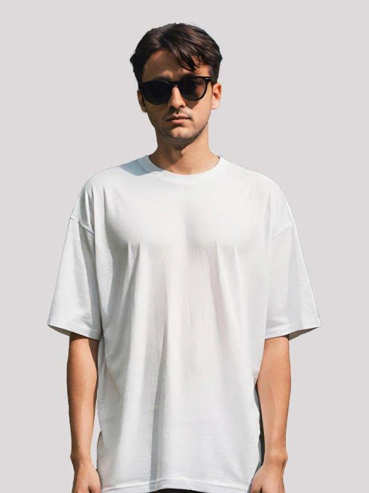 Plain White Unisex Oversized T-shirt