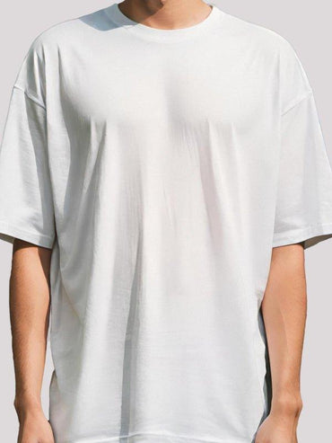 Plain White Unisex Oversized T-shirt