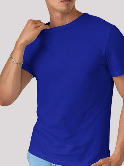 Plain Royal-blue T-shirt