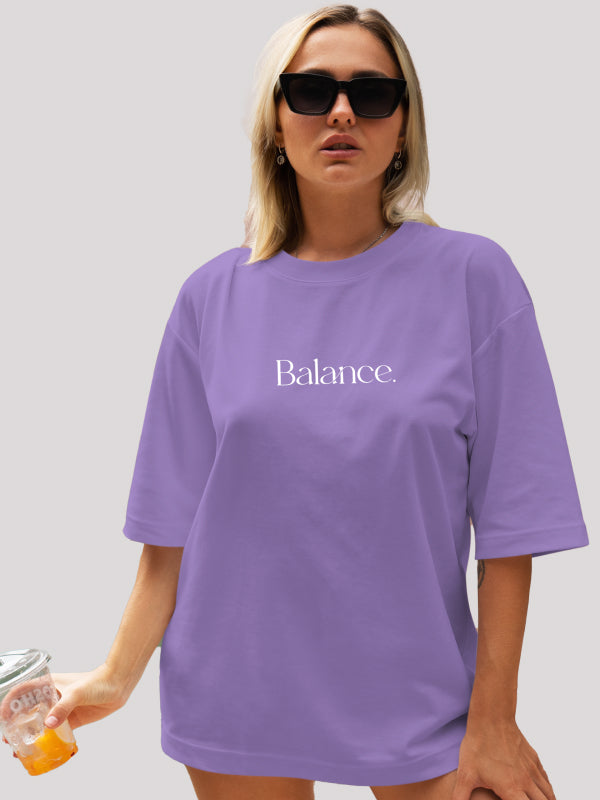  balance typography T-shirt