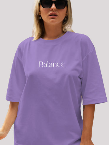 Unisex balance typography T-shirt