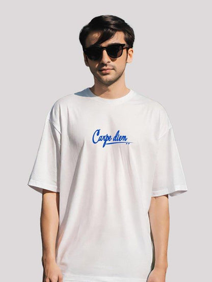 carpe diem typography t-shirt