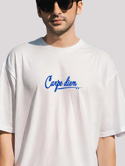 carpe diem typography t-shirt