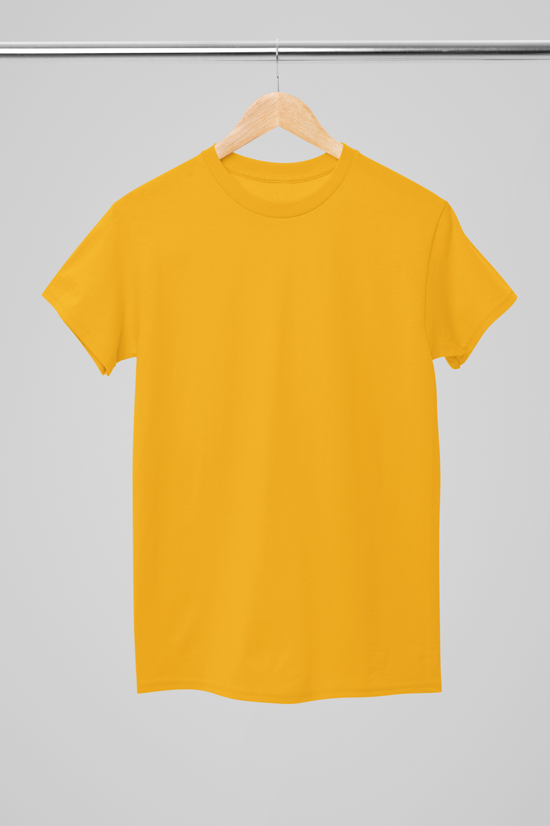 Plain Golden Yellow Unisex T-shirt