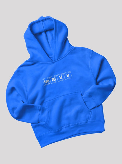 Genius Elements Blue Oversized Heavyweight Cotton Hoodie