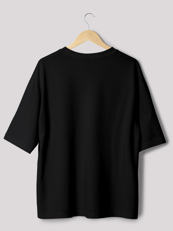 black oversized t-shirt