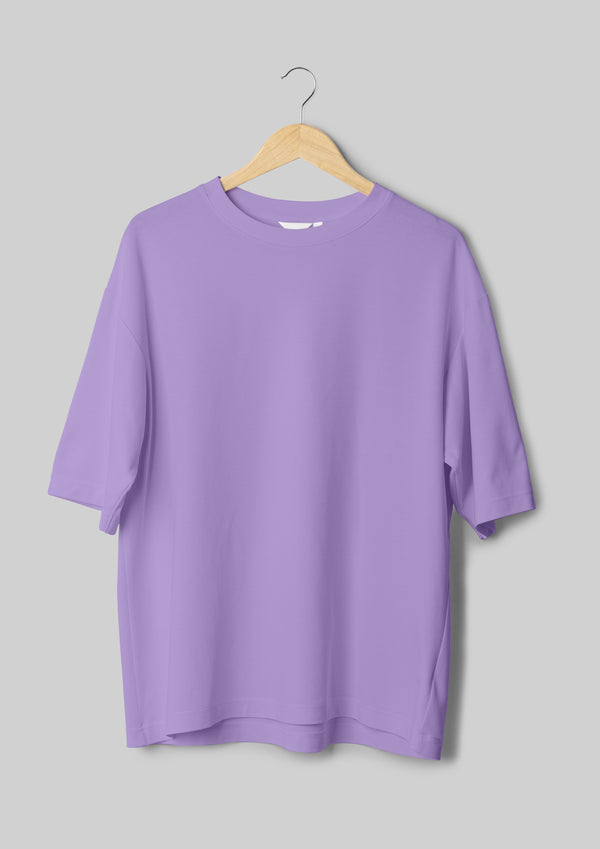 Plain Iris Lavender Unisex Oversize T-shirt