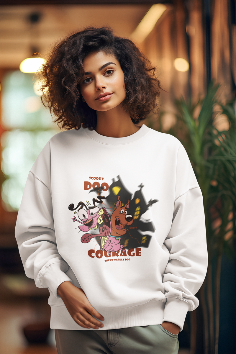 Scooby Doo and Courage the Cowardly Dog Unisex sweatshirt