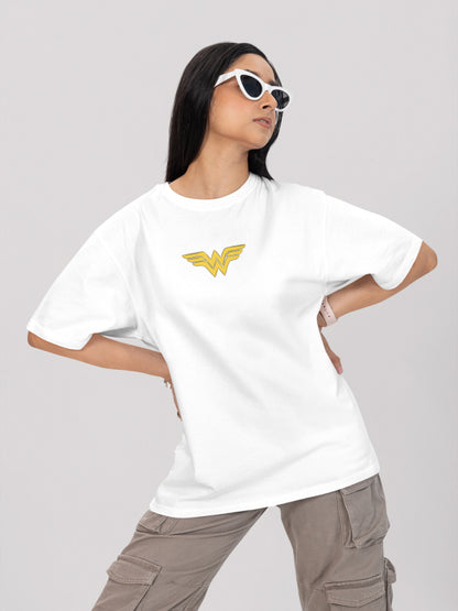 Wonder Woman Legacy Oversized Graphic Cotton T-shirt