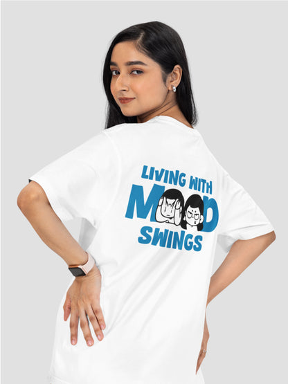 Warning: Mood Swings Ahead Funny Relatable T-shirt for Women