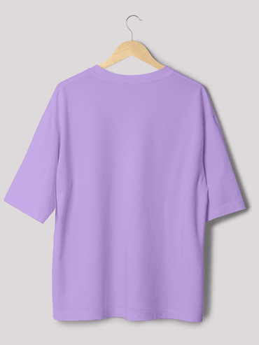 Plain Iris Lavender Unisex Oversize T-shirt