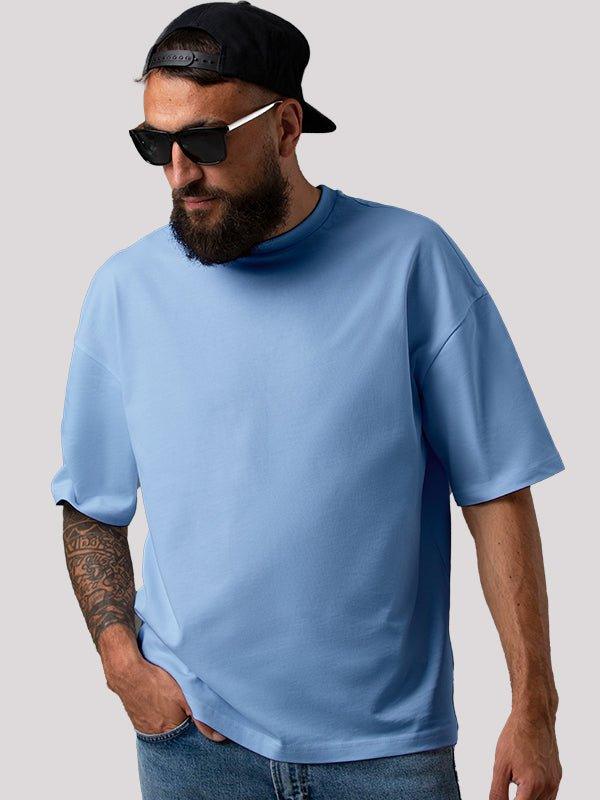 Plain Baby Blue Unisex Oversize T-shirt