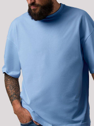 Plain Baby Blue Unisex Oversize T-shirt