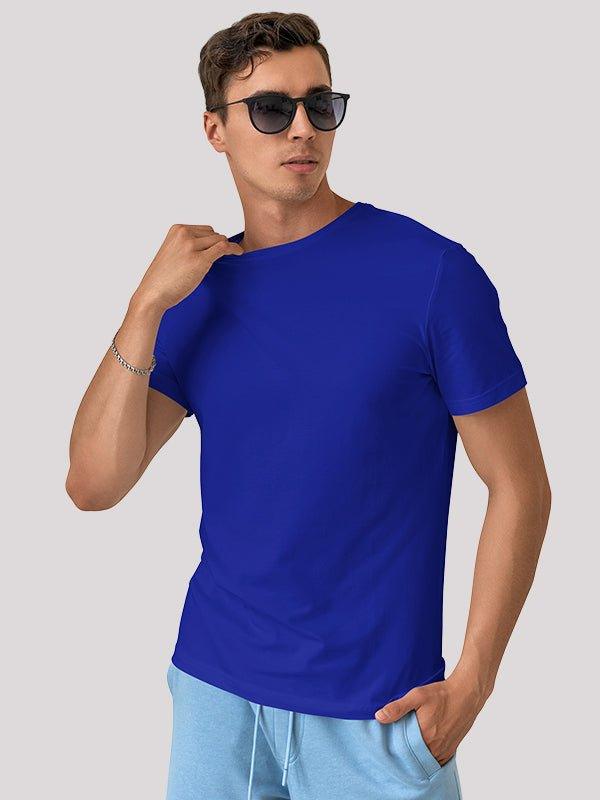 Plain Royal-blue T-shirt