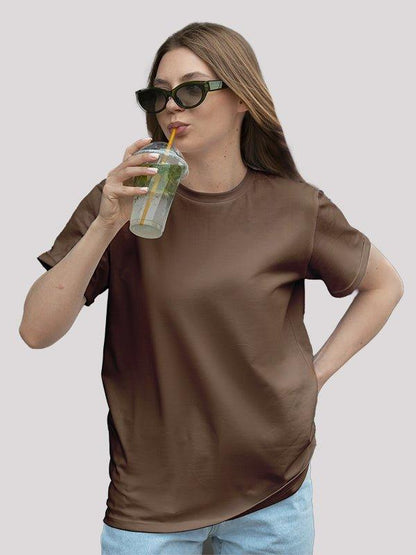 Plain Coffee Brown Unisex T-shirt