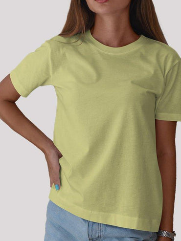 Plain Butter Yellow T-shirt