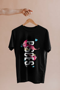 Pisces Zodiac Unisex Oversize T-Shirt