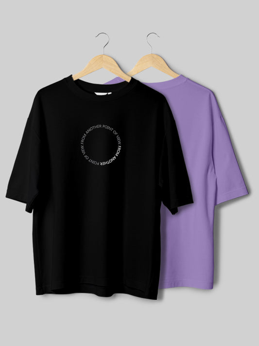 From Another Point Of View & Plain Iris Lavender Oversize T-Shirt