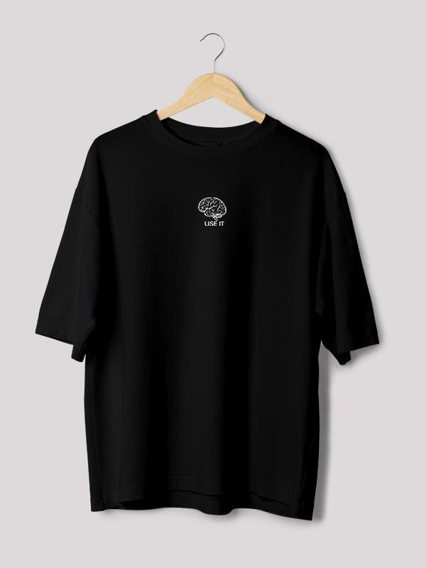 black oversized t-shirt