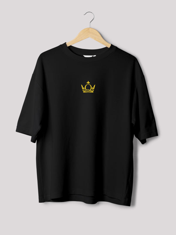 Unstoppable Queen Black Oversized Streetwear Graphic T-shirt