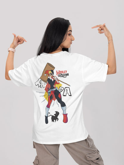 Harley Freakin Quinn DC Printed Oversized T-shirt for Women