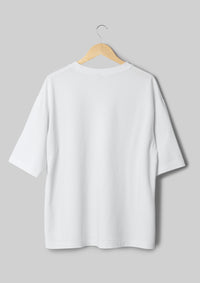 Plain White Unisex Oversized T-shirt