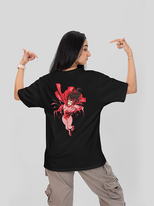 Scarlet Witch Unleashed Cotton Marvel Printed T-shirt for Women