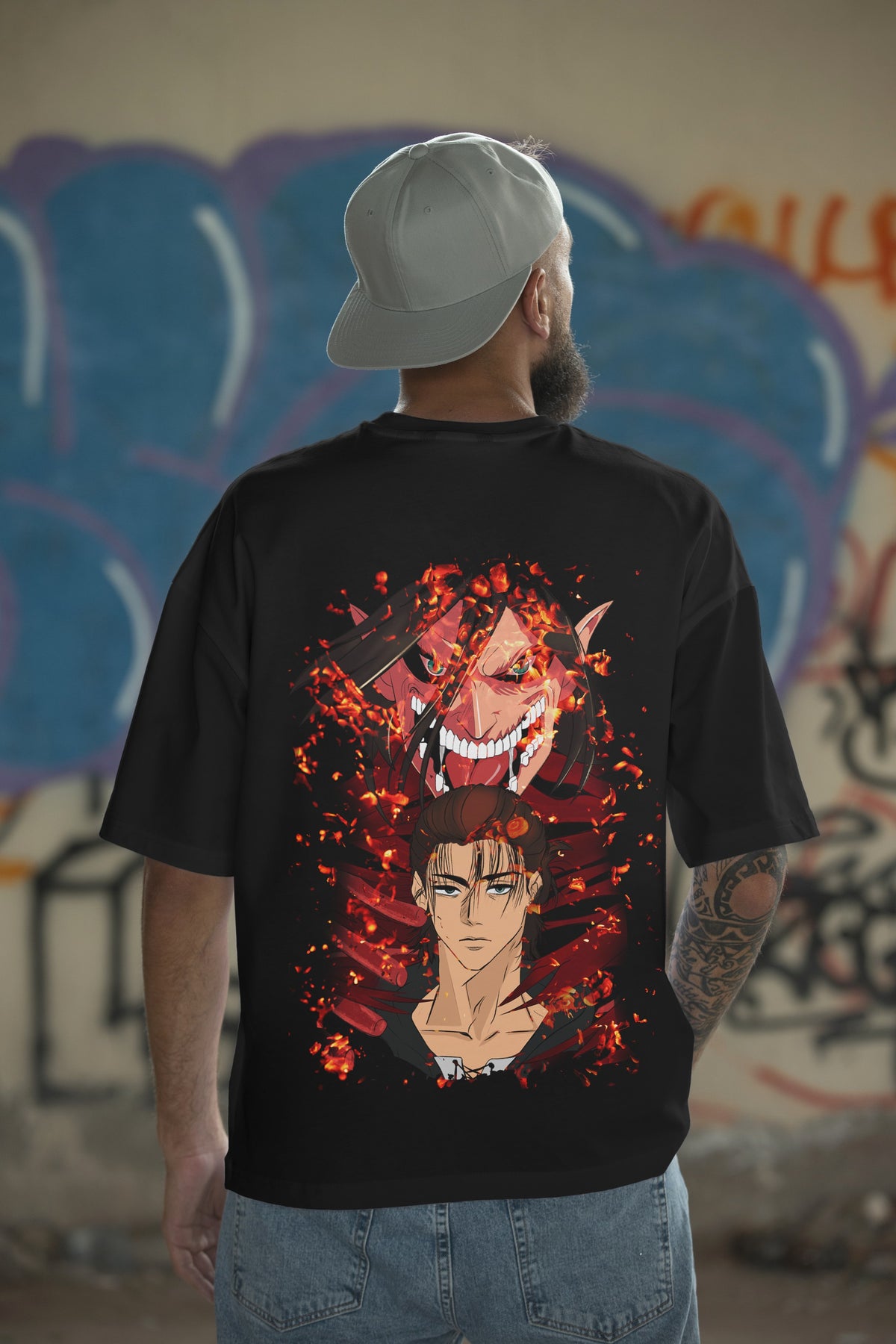 Eren's Titan Tee Anime Unisex Oversized  T-shirt