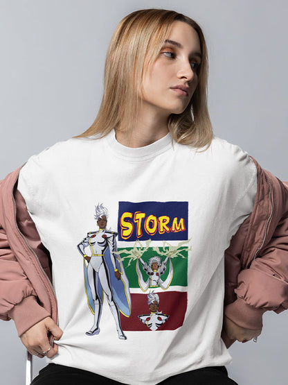 Storm: Goddess of Thunder Marvel Superhero T-shirt for Women