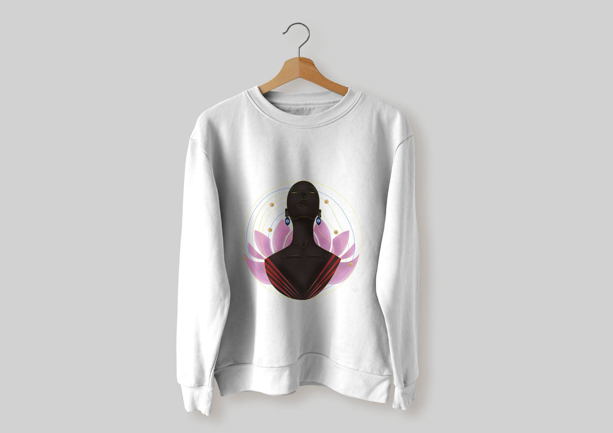 Indriyas White Sweatshirt For Women