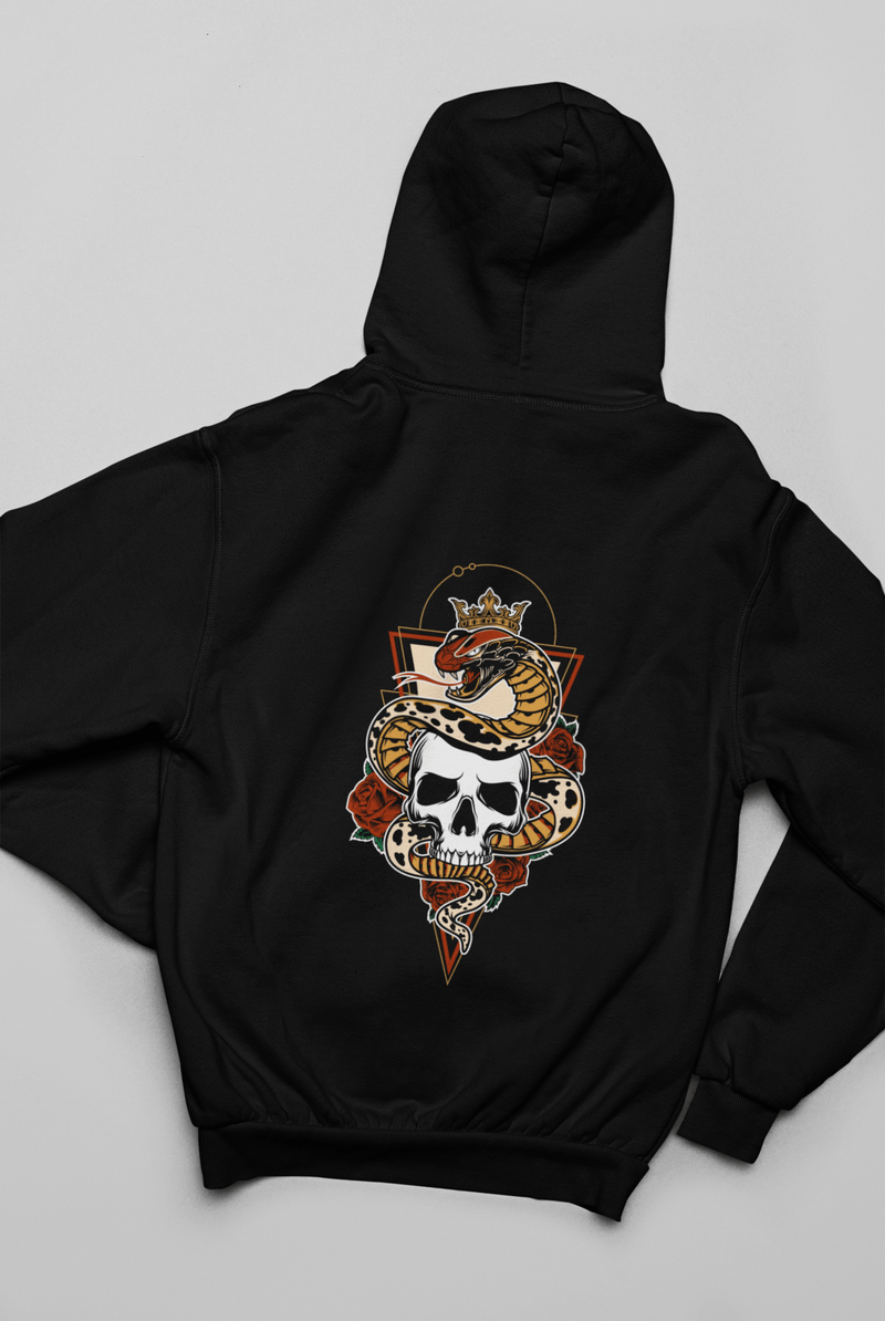 Skull Black Hoodie For Men