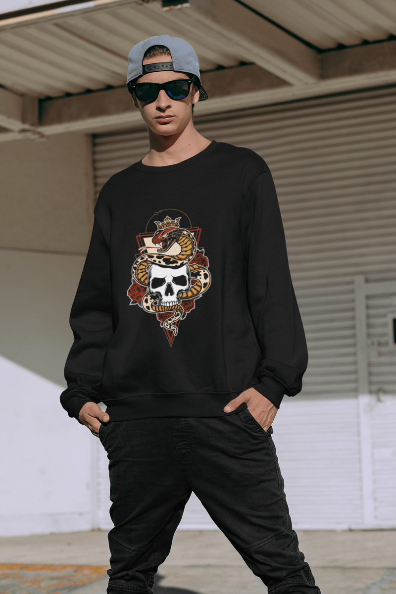 The Skull Black Unisex Sweatshirt
