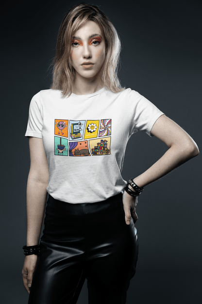 Sunny Side Up White T-Shirt for Women