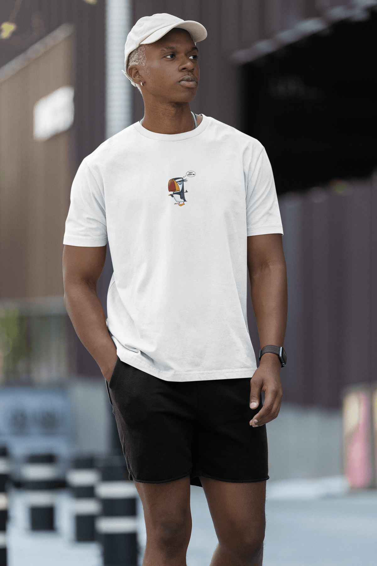 Zaza Bird White Unisex T-Shirt
