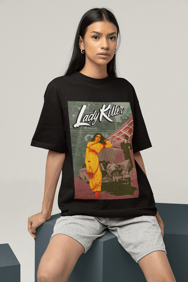 Lady Killer Black Oversized T-Shirt